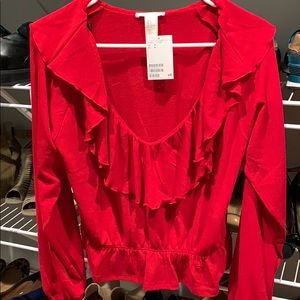 Red blouse